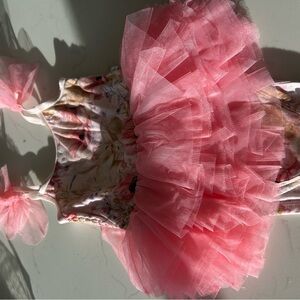 Posh Peanut Pink Tulle Baby Dress